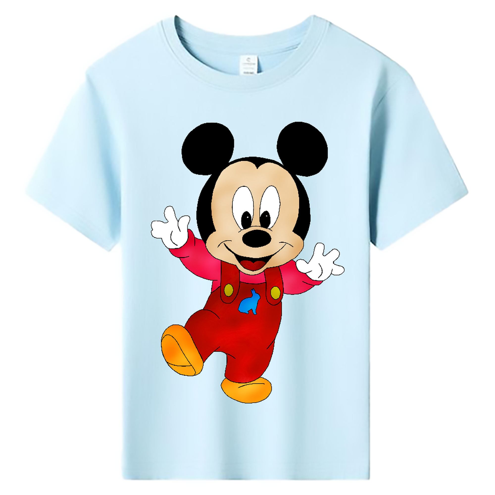 ミッキーマウス Mickey Mouse 綿100％キッズTシャツ（フロントプリント）